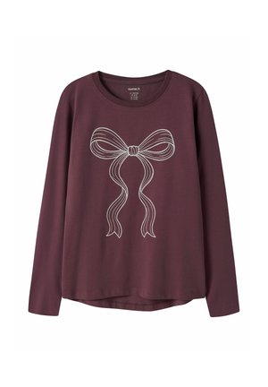 Name it, OBERTEIL MIT LANGEN ÄRMELN REGULAR FIT - T-shirt à manches longues - catawba grape
