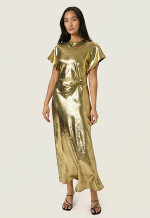 SLMIRMIR DRESS SS - Maxiklänning - golden surface