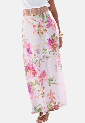LASCANA, Maxi skirt - rosa bedruckt