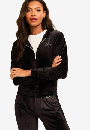 Mikina so zipsom - black