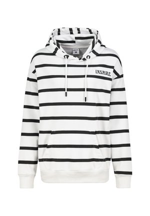 GESTREIFTER - Hoodie - weiß