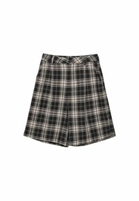 CHECK BERMUDA - Kratke hlače - black