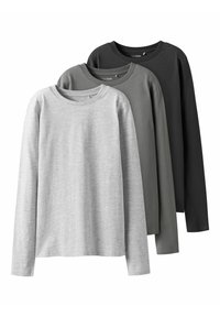 TWO SOON 3ER-PACK LANGARM - T-shirt à manches longues - asphalt