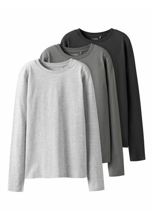 3ER-PACK LANGARM - Top s dlhým rukávom - asphalt