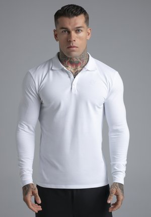 LS BUTTON  - Polo - white