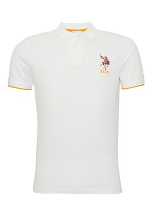 U.S. Polo Assn. KURZARM BUNTER REITER - Piké - weiss