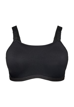 Active by Zizzi, SPORT-BH FÜR STARKEN HALT MIT BÜGEL UND GEPOLSTERTEN TRÄGERN - Bustier - schwarz