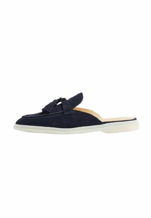 LUCREZIA - Pantolette flach - blue  suede