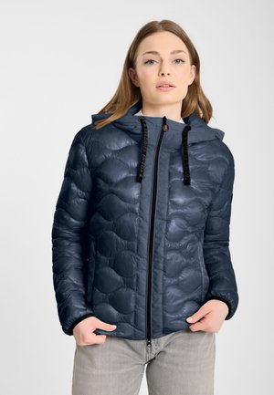 Frieda & Freddies, STEPPJACKE MIT WELLENSTEPPUNG UND MATERIALMIX - Winter jacket - mitternachtsblau