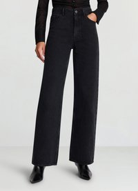 LUNGO APPLICAZIONI - Jean boyfriend - nero denim