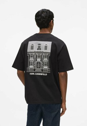 KARL LAGERFELD, KARL LAGERFELD T-SHIRT RUE ST-GUILLAUME SKETCHES - Print T-shirt - black