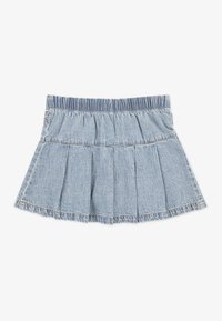 Abercrombie & Fitch PULL TAB PLEATED SKORT - Denimová sukňa - twirl