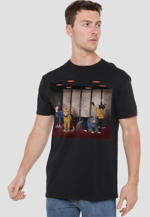 Cotton Soul, STAR TREK BEAM MEOW UP - Print T-shirt - black