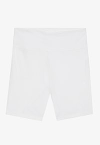 ESSENTIAL MID LENGTH HIGH RISE CYCLING SHORTS - Leggings - white