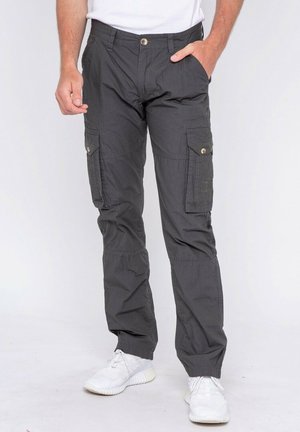 BATTLE - Pantalon cargo - gris