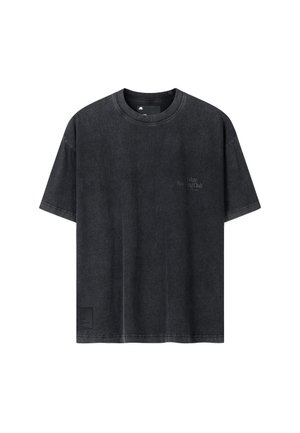 Another Cotton Lab, SRC TONE ON TONE T-SHIRT - T-Shirt print - black