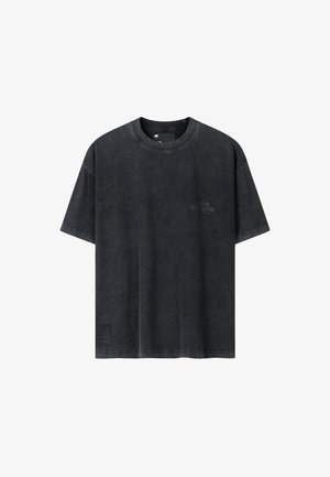 Another Cotton Lab, SRC TONE ON TONE T-SHIRT - T-Shirt print - black