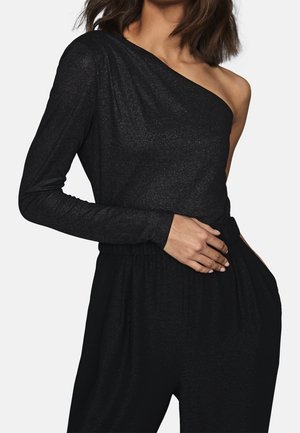 Reiss Long sleeved top - black