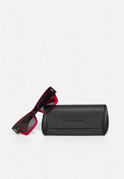 FERRAGAMO UNISEX - Solbriller - transparent dark red