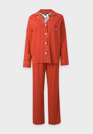Lauren Ralph Lauren, NOTCH COLLAR  - Комплект пижама - crimson