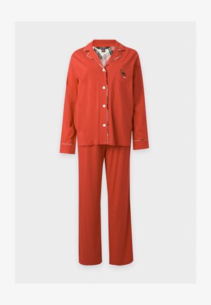 Lauren Ralph Lauren, NOTCH COLLAR - Комплект пижама - crimson