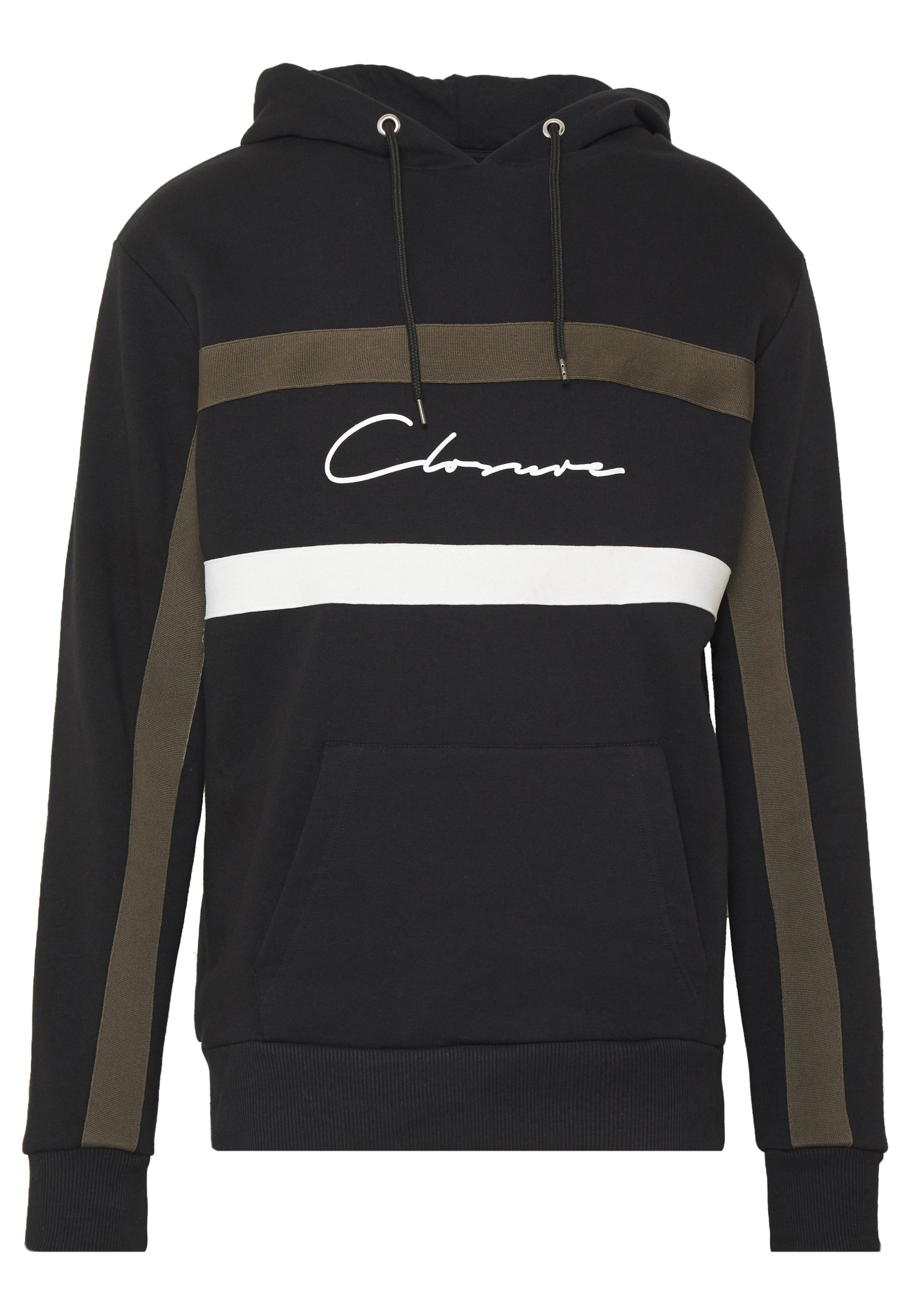 CLOSURE London BAND STRIPE HOODY Hoodie black Zalando.no CLOSURE London BAND STRIPE HOODY - Hoodie - grey