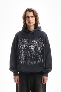 FAVELA - DYSTOPIA UNISEX - Sweatshirt - black washed Thumbnail Image 1