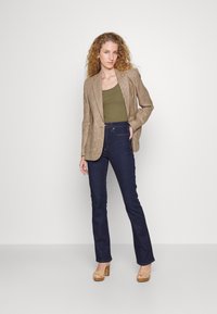 Lauren Ralph Lauren STRETCH COTTON TANK TOP - Top - olive fern