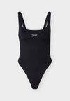LOGO JERSEY TANK TOP THONG BODYSUIT - Μπλούζα - black