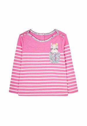 CAT POCKET BRETON- REGULAR FIT - Pikkade varrukatega topp - fuchsia