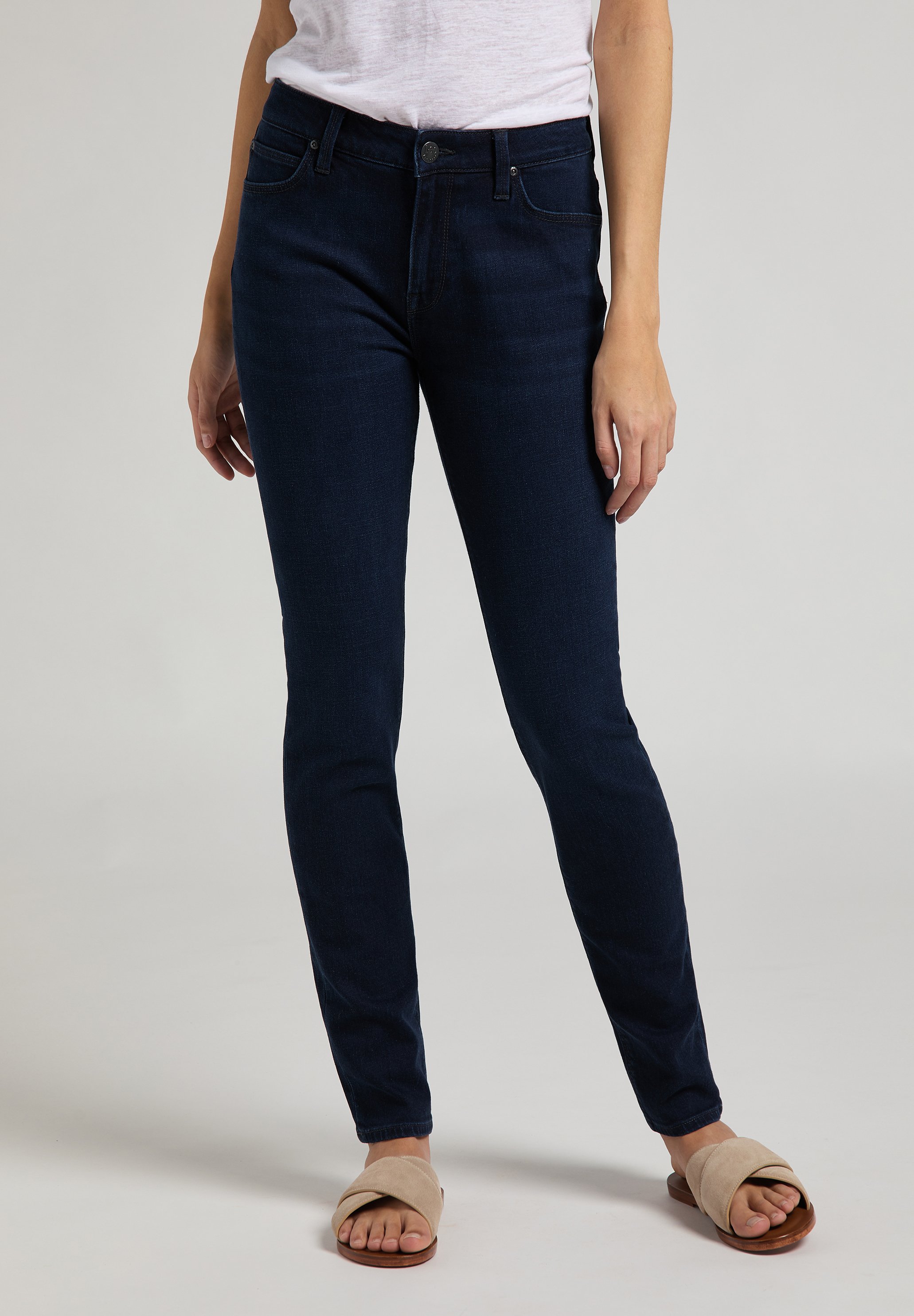 Lee ELLY - Jeans Slim Fit - washed cowes/blau-meliert - Zalando.de