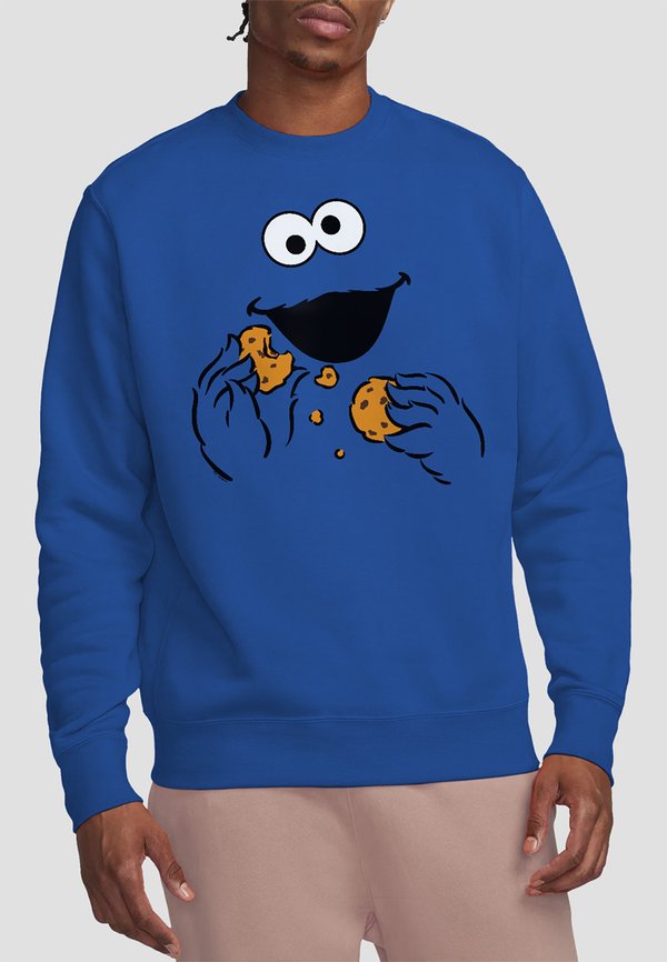 SESAME STREET COOKIE MONSTER OM NOM FACE - Sweatshirt