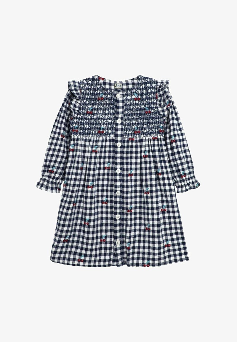 JoJo Maman Bébé CHERRY EMBROIDERED SMOCKED AND - REGULAR FIT - Kreklkleita - navy