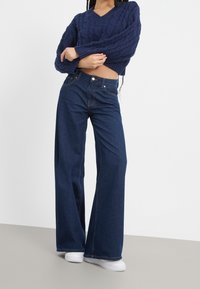 Even&Odd Stickad tröja - dark blue