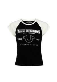 True Religion RAGLAN - Apdrukāts T-krekls - black