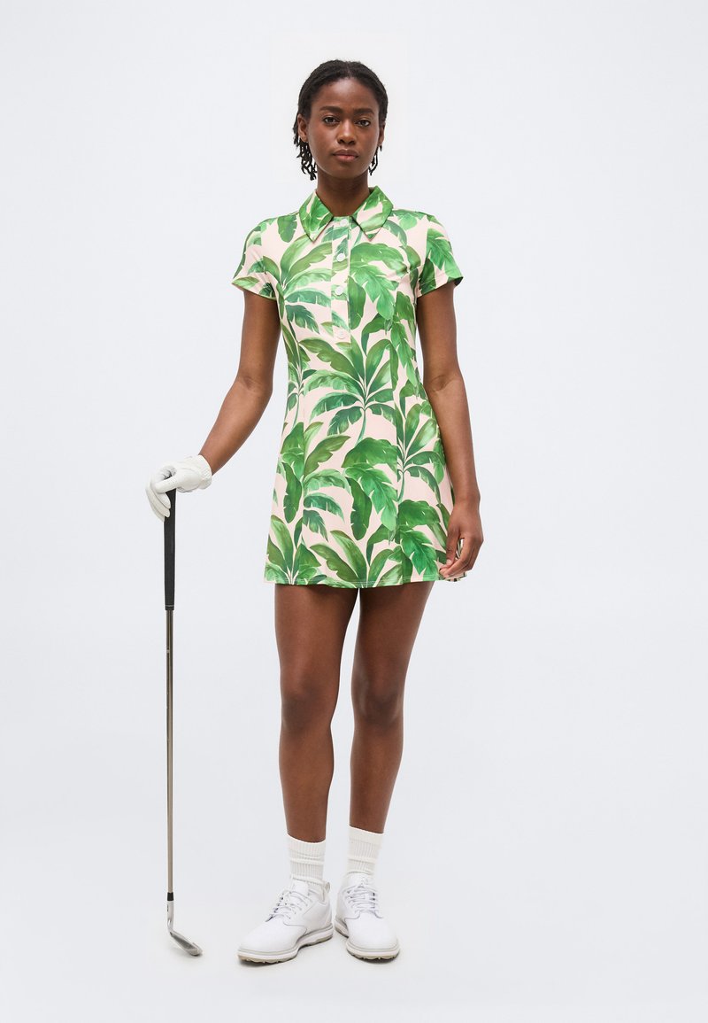 puma dress green Puma Golf PUMA X MUMU PALM DRESS SET - Sports dress - rose blossom/opal  green/light pink