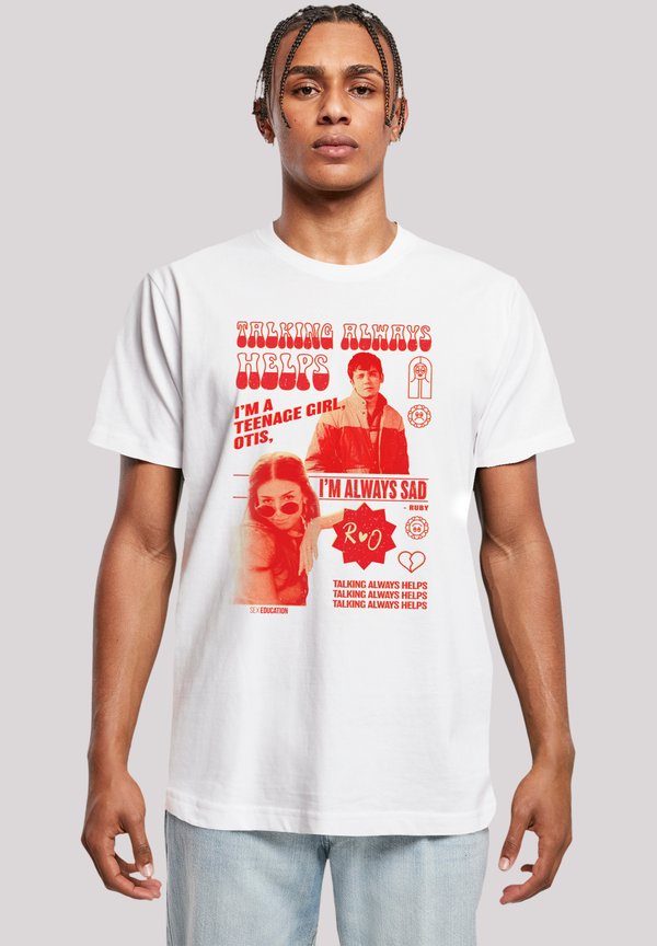 SEX EDUCATION OTIS TALKING HELPS NETFLIX TV SERIES - T-Shirt print - weiß