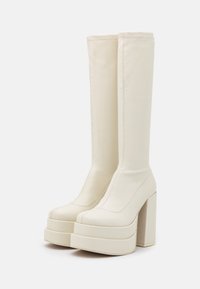 Steve Madden CYPRESS - Platform boots - off white