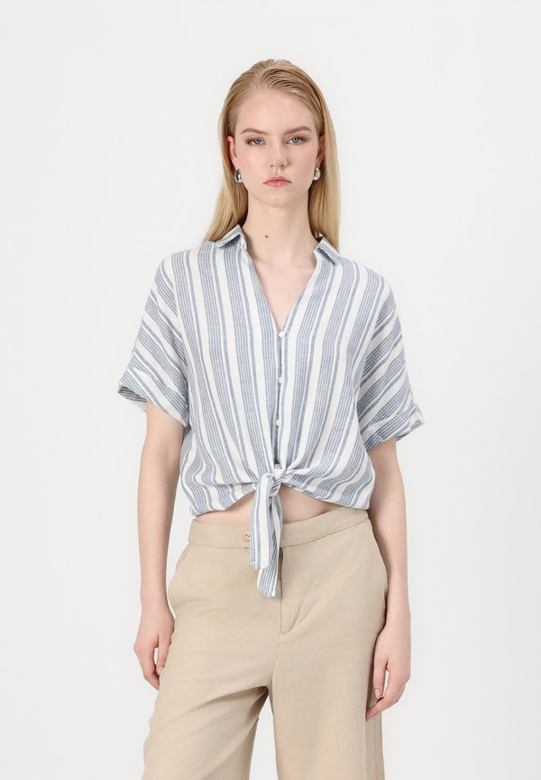 ONLCARO KNOT SHIRT  - Button-down blouse