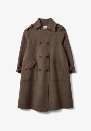 Stefanel, DOUBLE-BREASTED COAT. - Classic coat - brown
