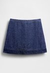 GAPSTUDIO DENIM TWEED MINI SKIRT - Krilo iz džinsa - dark wash indigo