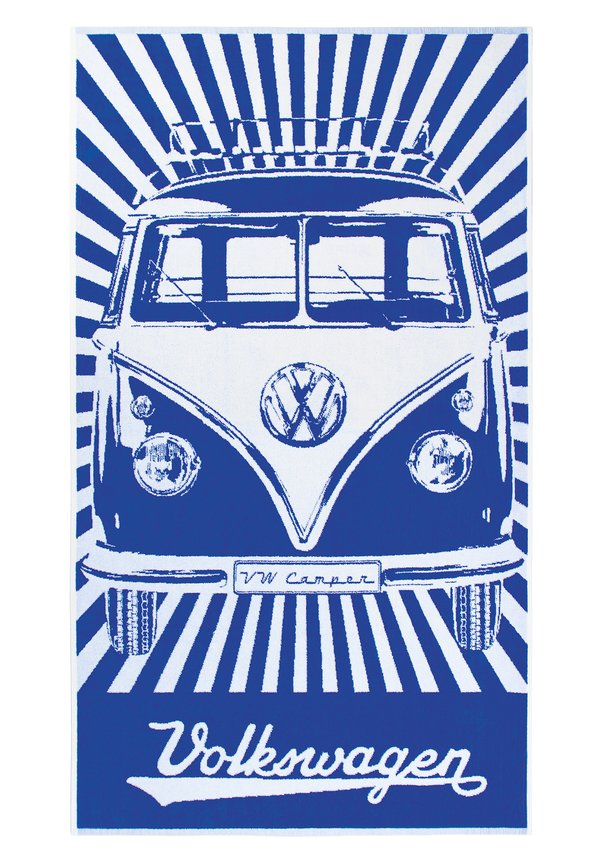 VOLKSWAGEN T1 BULLI BUS - Strandtuch - blau