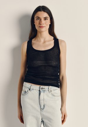 American Vintage MASSACHUSETTS - Viršus - noir