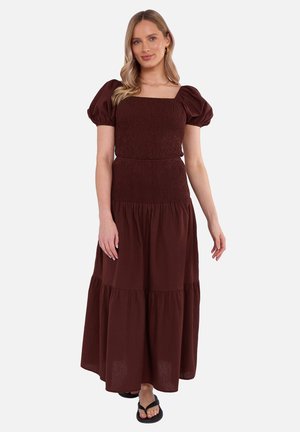 GINI LONDON SHIRRED - Blouse - chocolate