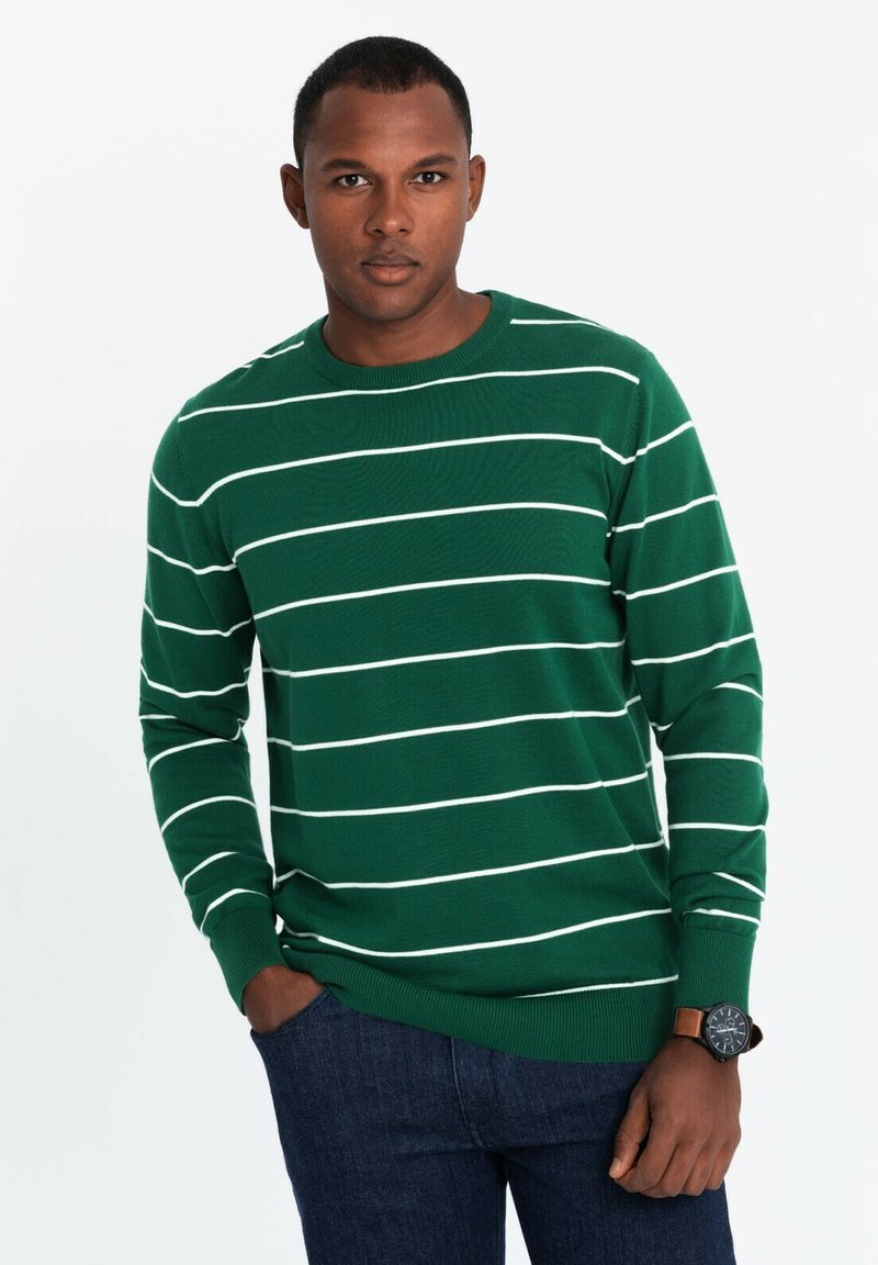 Ombre Strickpullover - green