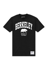 Henry Tiger UNIVERSITY BERKELEY BEAR - Triko s potiskem - black