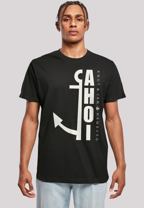AHOI ANKER CROP KNUT JAN HAMBURG - T-Shirt print - schwarz