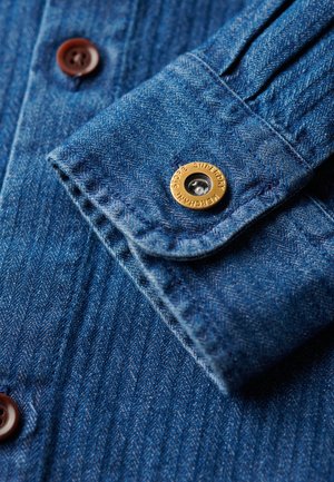 Superdry Veste en jean - indigo herringbone