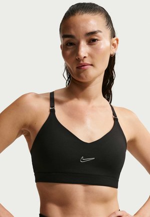 W NK DF INDY GLS - Light support sports bra - black