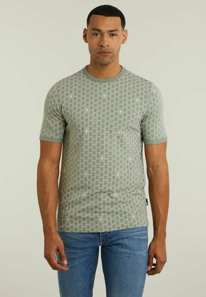 JUNES - T-shirt con stampa - green